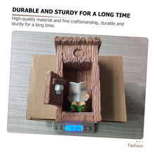 Load image into Gallery viewer, Happyyami Resin Toilet Dwarf Statue Dwarf Design Sculpture for Garden Ornaments Fairy Garden Gnome Decoration