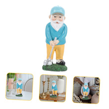 Load image into Gallery viewer, ANDRESLAD Golf Dwarf Statue Resin Gnome Figurine Garden Gnome Decor Outdoor Statue Funny Garden Ornament
