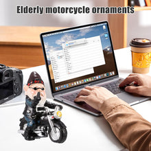Load image into Gallery viewer, LUFEIS Gnome Statue, Riding Dwarf Statue, 13.5cm Outdoor Funny Garden Gnomes Decoration, Resin Dwarf Figurine Riding Motorcycle, Waterproof Gnome Figurine for Garden Yard Patio Lawn Decoration