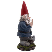 Load image into Gallery viewer, Wowser Angry Garden Gnome with a Shovel, Freestanding Figurine, Unique Outdoor Décor, Funny Gift, 9 Inches