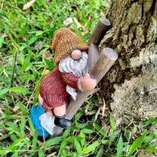 Load image into Gallery viewer, CDQL Garden Gnome Statue, Funny Gnome Figurine, Climbing Funny Gnome Garden Statue, Resins Ornament for Patio, Yard, Lawn, Porch