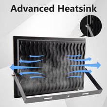 Load image into Gallery viewer, Loyal 100W LED Floodlight, 3000K Warm White 10000LM Outdoor Security Light, IP65 Waterproof Wall Light, Spot Lighting for Garden, Garage, Playground, Patio