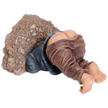 Load image into Gallery viewer, Bits and Pieces - Caught with His Pants Down Garden Statue - Naughty Gnome Yard Art, Funny Elf - Polyresin Statue Measures 13-1/2" High x 5" Wide