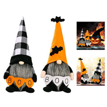 Load image into Gallery viewer, Halloween Decoration Gnomes,2PCS Gonk Gnome-Halloween Gnome Bat Plush Handmade Swedish Tomte Scandinavian Ornaments for Home Ornament Halloween Ghost Toy Window Shelf Desk Decor Pumpkin Bat Spider Hat
