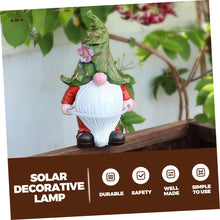 Load image into Gallery viewer, Happyyami Solar Garden Dwarf Statue Outdoor Resin Lawn Lamp Unique Lighting Atmosphere Energy-Saving Solar Powered Design for Decoration and Landscape Enhancement