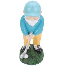 Load image into Gallery viewer, HANABASS Garden Golfing Gnome Statue Hand-painted Resin Outdoor Decor for Lawn Patio and Garden Fun Golfing Gnome Figurine for Year Home Decoration and