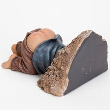 Load image into Gallery viewer, Bits and Pieces - Caught with His Pants Down Garden Statue - Naughty Gnome Yard Art, Funny Elf - Polyresin Statue Measures 13-1/2" High x 5" Wide