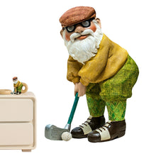 Load image into Gallery viewer, Funny Garden Gnomes, Old Man Playing Golf Waterproof Resin Garden Gnomes, Outdoor Garden Decorations Mini Statue Home Crafts Garden Gnomes for Yard, Lawn, Desktop,