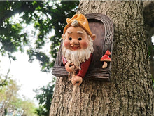 Load image into Gallery viewer, LYQTloml Climbing Gnomes Tree Decor - Cute Gnome Garden Statue Art Resin Dwarf Sculpture for Yard Outdoor Decoration Ornaments