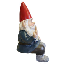 Load image into Gallery viewer, Candy Creations On Cloud 9 Grumpy Seated Garden Gnome Giving Middle Finger, Funny Angry Lawn Dwarf, Indoor or Outdoor Unique Decor