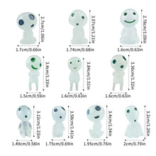 Load image into Gallery viewer, 10PCS Fairy Garden Accessories Tree Elves Glow in Dark Garden Alien Decor Miniature Luminous Ghost kit for Micro Landscape Garden Decoration Outdoor Status Patio Lawn Yard Kit (Green)