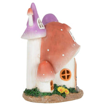 Load image into Gallery viewer, Azuma Solar Power House Garden Decoration Resin Ornament LED Light - Mushroom House