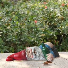Load image into Gallery viewer, World of Wonders Bottom's Up Passed Out Funny Drunk Gnome Garden Figurine Statue Novelty Gift & Collectible Suitable for Humorous Outdoor Patio Lawn Decor