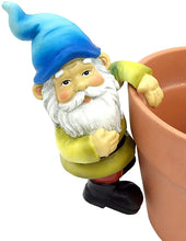 Load image into Gallery viewer, FICITI Garden Gnome Flower Pot and Vase Perchers Sitters Clingers Hangers -Set of 4
