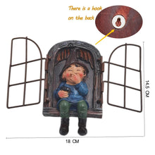 Load image into Gallery viewer, NIWWIN Garden Gnome Statue, Sculpture Tree Decoration, Funny Figurines Decor Ornaments for Lawn Patio Yard Decorations, Novelty Interesting Gifts. (Female)