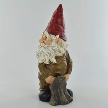 Load image into Gallery viewer, Gnome- Having a Widdle Fantasy Figure Home Decor Garden Ornament Joke Present Novelty Gift Comical H18.5cm