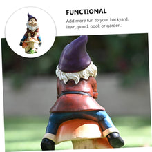 Load image into Gallery viewer, SUPVOX 1Pc Outdoor Garden Resin Dwarf Statue Decorative Gnome Figurine for Home and Patio Durable Design for Garden Ornamentation for Family