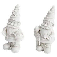 Load image into Gallery viewer, 2-Pack of Garden Gnome Paint Your Own, Polyresin, 13 cm