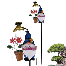 Load image into Gallery viewer, Solar Stake Lights Outdoor, Cartoon Gnome Solar Garden Stakes, Waterproof LED Landscape Lighting, Twinkling Garden Decoration, Winter Christmas Yard Lights, Backyard Walkway Lighting, Decorative Solar