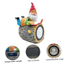 Load image into Gallery viewer, Toyvian Lawn Solar Lamp Garden Dwarf Statue Solar Powered Outdoor Light for Decoration Charming Resin Gnome Sculpture for Garden Courtyard and Patio