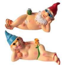 Load image into Gallery viewer, YUSWBCO Garden Gnomes, Gag Gifts, Funny Gifts for Men Women, Garden Gnomes Outdoor Funny, Yard Decorations Outdoor (Lying Gnome)