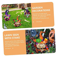 Load image into Gallery viewer, Toyvian 3Pcs Halloween Gnome Stakes Durable Acrylic Garden Signs for Outdoor Decor for Yards and Lawns Easy to Install Halloween Decorations