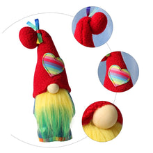 Load image into Gallery viewer, Cabilock High Hat Plush Doll Garden Gnome Ornament for Fairy Garden Micro Gnome Figurines Christmas Plush Doll Ornaments Miniature