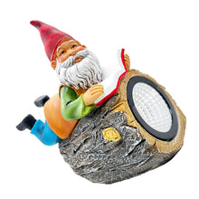 Load image into Gallery viewer, Toyvian Lawn Solar Lamp Garden Dwarf Statue Solar Powered Outdoor Light for Decoration Charming Resin Gnome Sculpture for Garden Courtyard and Patio