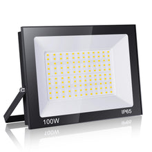 Load image into Gallery viewer, Loyal 100W LED Floodlight, 3000K Warm White 10000LM Outdoor Security Light, IP65 Waterproof Wall Light, Spot Lighting for Garden, Garage, Playground, Patio