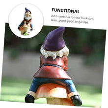 Load image into Gallery viewer, Happyyami Outdoor Garden Dwarf Statue Adorable Resin Figurine for Home Decor Desktop Lawn and Decoration Durable Eco-friendly Miniature Gnome Ornament