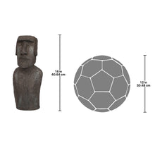 Load image into Gallery viewer, Design Toscano Easter Island Ahu Akivi Moai Monolith Garden Statue, Small, 40.5 cm, Polyresin, Grey Stone