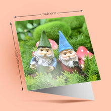 Load image into Gallery viewer, 1 x Greeting Card Garden Gnome Men - Blank Birthday Celebration Anniversary #14596