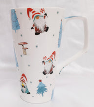 Load image into Gallery viewer, Rainbow Decors North Pole Gnomes Mug 500 ml Fine Bone China Large Latte Gonks Cup Hand Decorated UK
