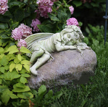 Load image into Gallery viewer, YTOOZ Sculpture Garden Elves, Fairy Flower Decoration Retro Nostalgia Statue Outdoor Garden Landscaping Lawn Decoration Ideas Gift