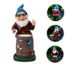 Load image into Gallery viewer, Uonlytech Resin Beard Gnome Statue Charming Decorative Gnome Figurine for Garden Lawn and Indoor Use Home Supply for Unique Tabletop Ornament and