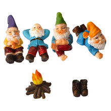 Load image into Gallery viewer, Happyyami Hanging Garden Ornaments Set of Resin Gnomes Decorative Gnomes Garden Statues for Outdoor Landscape