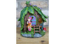 Load image into Gallery viewer, Casadomu Secret Garden Fairy House With Solar Powered Light Outdoor Lighting Resin Ornament Magical Toadstool House (6)