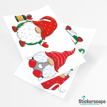 Load image into Gallery viewer, Stickerscape Christmas Gonks Window Stickers (Gnomes)| Christmas Window Decorations to Create a Winter Themed Display | Reusable, Re-positionable and Cleanly Removable