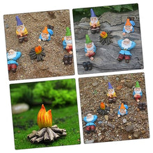 Load image into Gallery viewer, POPETPOP 3 Sets Quirky Garden Gnomes Resin Miniature Yard Decorations Unique Gnome Crafts for Outdoor Christmas Decor