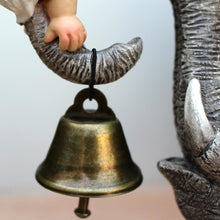 Load image into Gallery viewer, Meyas Garden Statues Garden Sculptures Garden Decoration Figures Desktop Ornament Figures Statues Elves Elephant Landscape Sculpture Decoration Gnome Elephant Bell Resin Statues Yard Balcony