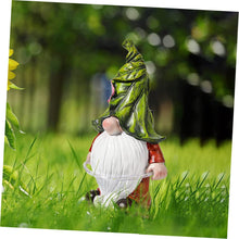 Load image into Gallery viewer, Happyyami Solar Garden Dwarf Statue Outdoor Resin Lawn Lamp Unique Lighting Atmosphere Energy-Saving Solar Powered Design for Decoration and Landscape Enhancement