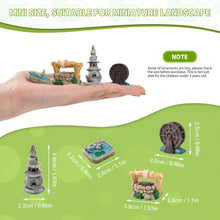 Load image into Gallery viewer, HUIANER Miniature Fairy Garden Accessories 15pcs Miniature Garden Bridge Figurines Mini Lighthouse Water Well Light Miniature Pond Lawn Garden Ornament for DIY Craft Garden Dollhouse Decoration