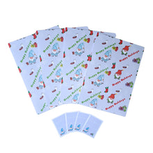 Load image into Gallery viewer, BeFindSee Happy Holidays Paper - Gift Wrap - Holiday Gonk - Holiday Gnome