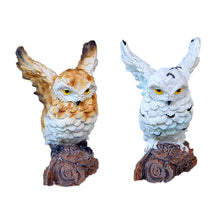 Load image into Gallery viewer, 5 Pieces Owls Fairy Garden Miniature Ornaments Mini Animals Resin Figurines for Moss Landscape Bonsai Crafts Home Decor