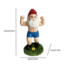 Load image into Gallery viewer, Funny Workout Garden Gnomes Statues, Outdoor Funny The Muscular, Barbell And Dumbbell Gnomes Decorations, Indoor Figurine For Home Tabletop, Garden Gnomes Ornaments, Funny Statue