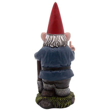 Load image into Gallery viewer, Wowser Angry Garden Gnome with a Shovel, Freestanding Figurine, Unique Outdoor Décor, Funny Gift, 9 Inches
