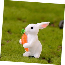 Load image into Gallery viewer, Ciieeo 3sets Mini Rabbit Resin Animal Ornaments for Diy Garden Gnome Landscape Decorations 8pcs*3