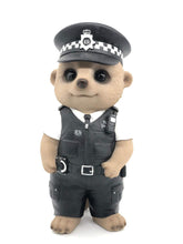 Load image into Gallery viewer, Vivid Arts - Policeman Baby Meerkat Home or Garden Decoration (XMK-2333-D)