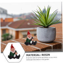 Load image into Gallery viewer, Healvian 3pcs Dwarf Shaped Resin Garden Ornament Decoration Funny Gnome Statue for Home Lawn Doll Artwork Unique Landscape Accessory