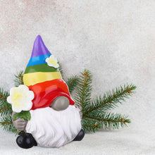 Load image into Gallery viewer, Garden Rainbow Gnome Resin Statue, Faceless Doll Figures Miniature Home Decoration for Lawn Ornaments Indoor or Outdoor Patio Deck Yard Garden Lawn Porch-4 x 4 x 10 cm/ 1.57 x 1.57 x 3.94 Inches